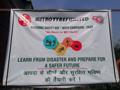Metro Tyres celebrates National Safety Day from 4th March till now with various activities