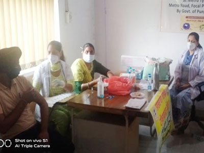 Covid 19 vaccination camp at unit 2 Ludhiana