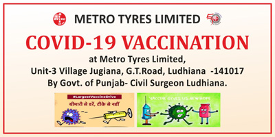 Metro Tyres organized free vaccination Camp