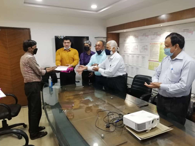 National Safety week(4th to 10th March 2021) celebrations & distributing Certificates to Employees