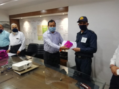 National Safety week(4th to 10th March 2021) celebrations & distributing Certificates to Employees
