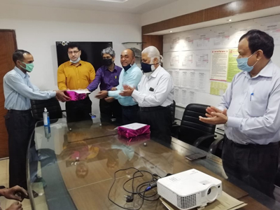 National Safety week(4th to 10th March 2021) celebrations & distributing Certificates to Employees