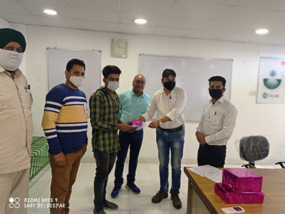 National Safety week(4th to 10th March 2021) celebrations & distributing Certificates to Employees