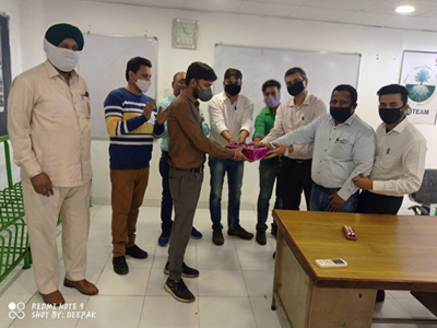 National Safety week(4th to 10th March 2021) celebrations & distributing Certificates to Employees