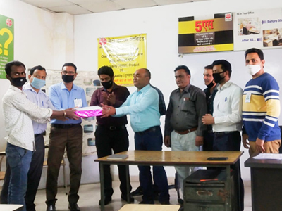 National Safety week(4th to 10th March 2021) celebrations & distributing Certificates to Employees