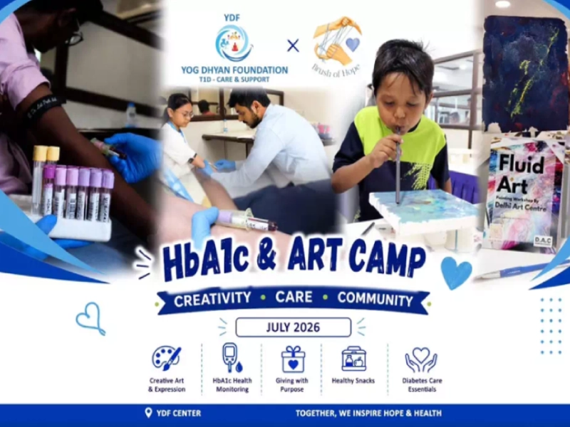 YDF Hosts 3rd Quarter HbA1c Health Camp with Creative Art Workshop